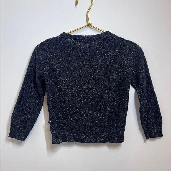 Molo Kids Black Glitter Cardigan Sweater - Picture 9 of 9